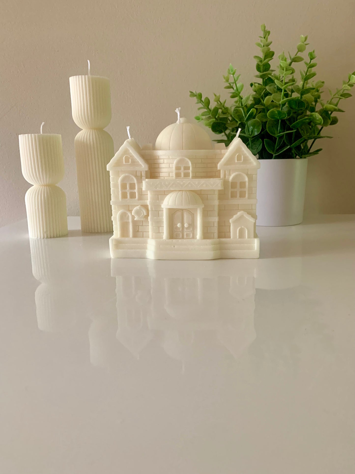 European Castle Candle