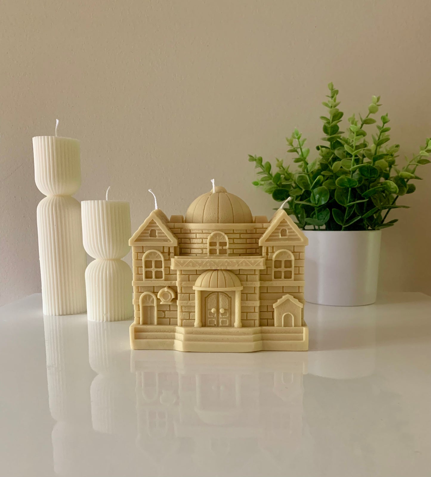 European Castle Candle