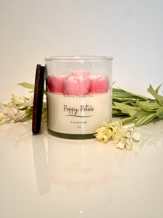 Poppy Petals Candle Jar