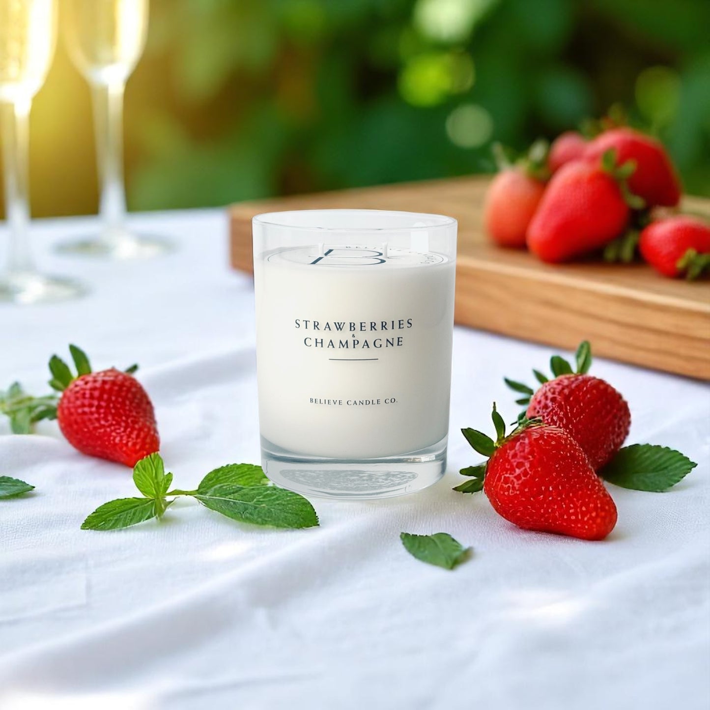 Strawberries and Champagne Candle